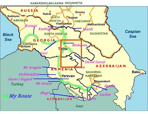 map of armenia and georgia. Armenia Georgia Azerbaijan Map